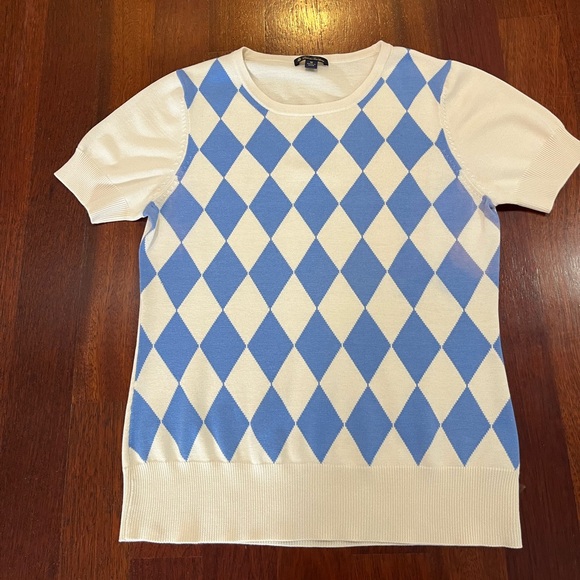 Brooks Brothers Cardigan and Blouse Argyle Set - Picture 4 of 13